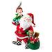 MacKenzie-Childs Granny Kitsch Trophy Santa & Elf Resin in Black/Green/Red | 34.5 H x 27.5 W x 9 D in | Wayfair 35509-0670