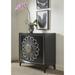 Pulaski Furniture Solid Wood 2 - Door Accent Cabinet Wood in Black/Brown | 37.4 H x 37.99 W x 20.08 D in | Wayfair P301000