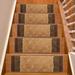 White 0.39 x 8.5 W in Stair Treads - Purhome Custom Size Stair Treads by Inches Machine Washable Abstract Volley Design Slip Resistant Soft Medium Pile Stair Treads Synthetic Fiber | Wayfair