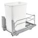 Rev-A-Shelf Pull Out Kitchen Trash Can 35 Qt w/ Soft-Close Stainless Steel in Gray/White | 19 H x 10.88 W x 22.25 D in | Wayfair 53WC-1535SCDM-111