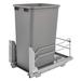 Rev-A-Shelf Pull Out Kitchen Trash Can 50 Qt w/ Soft-Close Stainless Steel in Gray | 22.9 H x 10.88 W x 22.1 D in | Wayfair 53WC-1550SCDM-117