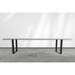 Solis Patio Pecunia Rectangular Solid Wood Conference Table Metal in Brown/Gray | 30 H x 78 W x 40 D in | Wayfair 697794741136