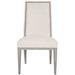 Vanguard Furniture Michael Weiss Hanover Plain Back Side Chair Fabric in Gray/Brown | 41 H x 22.5 W x 28 D in | Wayfair