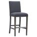 Vanguard Furniture Gin Fizz 31" Bar Stool Upholstered in Brown | 46 H x 20 W x 25.5 D in | Wayfair 5500-BS_Amarone_153298_9BkSvNailhead_ABKickplate