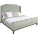 Vanguard Furniture Michael Weiss Pennington King Bed Cotton in White/Brown | 72 H x 82.5 W x 90.5 D in | Wayfair