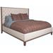 Vanguard Furniture Michael Weiss Barrett King Bed Wood & Upholstered in Blue/Brown | 62.5 H x 86 W x 90 D in | Wayfair