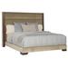 Vanguard Furniture Thom Filicia Home Century Club King Bed Performance Fabric/Upholstered in Brown | 65 H x 88.5 W x 85.5 D in | Wayfair
