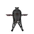 VESSILS Fleet - 18" Kamado Charcoal Grill Full Set w/ Accessories Matte Black (16-in W) Porcelain-Coated Grates/Stainless Steel/Ceramic | Wayfair