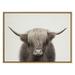 Foundry Select Hey Dude Highland Cow Color - Wrapped Canvas Graphic Art Print, Linen in Green | 33 W in | Wayfair 5EDF6D9D18E54202A085092C67AA8899