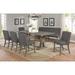 Gracie Oaks Marisol 7 Piece Counter Height Dining Set Wood/Upholstered in Gray | Wayfair DF879168E671402A84D2CDA18A90083F