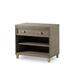 Mercer41 Claiborne 2 - Drawer Solid Wood Nightstand in Pebble Gray Wood in Brown/Gray | 30 H x 34 W x 20 D in | Wayfair 0804149