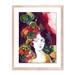 Four Hands Art Studio Flowerhead I' by Jimena Arechavala - Floater Framed Graphic Art on Paper in Green/Red/Yellow | 24 H x 19 W x 1.5 D in | Wayfair
