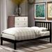 Red Barrel Studio® Twin Platform Bed Wood in Black | 37 H x 43 W x 79 D in | Wayfair E87D6E91774749DFA2A44E27B9397B7B