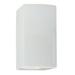 Zipcode Design™ Henry Street 1 - Light Dimmable Flush Mount Sconce Ceramic in White | 9.5 H x 5.25 W x 4.5 D in | Wayfair