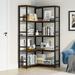 17 Stories Mallet 70.87" H x 35.43" W Metal Etagere Bookcase Metal in Black | 70.87 H x 35.43 W x 11.81 D in | Wayfair