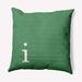 Latitude Run® Polyfill Indoor/Outdoor Square Throw Cushion Polyester/Polyfill blend in Green | 20 H x 20 W x 7 D in | Wayfair