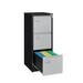 Inbox Zero Hougabook 3-Drawer Vertical Filing Cabinet Metal/Steel in Black | 40.6 H x 15.1 W x 17.8 D in | Wayfair 4BA183EDCEF14363A577FC86CC0F8CA8