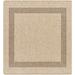 Brown 38 x 38 W in Area Rug - Beachcrest Home™ Sonali Round Solid Color Machine Woven Indoor/Outdoor Area Rug in Tan | 38 H x 38 W in | Wayfair