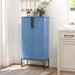 Latitude Run® Tifaine 46.5" Kitchen Pantry w/ Adjustable Shelves Wood in Blue | 46.5 H x 23.2 W x 11.8 D in | Wayfair