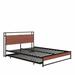 17 Stories Gilba Queen Size Metal Platform Bed Frame Metal in Black | 39 H x 61.8 W x 80.3 D in | Wayfair 2A68168C09074D67A68BAFCA3BC459C9