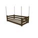 Wildon Home® Adrow Solid Wood Hanging Daybed Wood in Brown | 25 H x 44 W x 82 D in | Wayfair C205C2F2486B41C78EB3071FE6DC920F