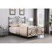 Charlton Home® Clete Metal Bed in Dark Bronze Metal | 55.5 H x 62.9 W x 83.1 D in | Wayfair 2BC991E3336B401CB40DE8757B334E3E