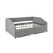 Wildon Home® Armie Upholstered Daybed Plastic in Gray | 34 H x 82.5 D in | Wayfair 96BA1DE41A7E4985AF50776C5666AA40