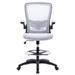 Inbox Zero Kyzah Office Chair Upholstered in Gray/Blue | 43 H x 27.95 W x 28.34 D in | Wayfair 0A129AA45B6042968A893BF3F8001C19