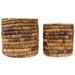 Bay Isle Home™ Gelsomina 2 Piece Fabric Basket Set Fabric in Brown | 12 H x 12 W x 12 D in | Wayfair 123DE1DDBDF448FF8F05FB7F625C8B08