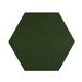 Green 48 x 48 x 0 in Area Rug - Hokku Designs Gatien Solid Color Machine Woven Indoor/Outdoor Area Rug in Hunter | 48 H x 48 W x 0 D in | Wayfair