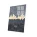 Red Barrel Studio® Chicago Illinois Skyline Grey On Graphic Art by Michael Tompsett Yes in Blue/Gray/White | 32 H x 24 W x 0.25 D in | Wayfair