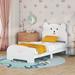 Zoomie Kids Adylenne Bed Wood in White | 42.8 H x 41.3 W x 77.5 D in | Wayfair 5F37513D0B2F413089273DEA00C6FA11