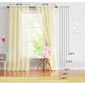 Latitude Run® Polyester Semi-Sheer Curtain Pair | 84 H x 52 W in | Wayfair DC0B2D8DAE254D0187B2F249B3BD7153