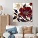 Wildon Home® Red Blue Carnation Flower I On Metal Print Metal in Blue/Red | 29 H x 29 W x 1 D in | Wayfair 0B02010F26D246D5A78DCAA83A3A6980