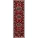 Red 128 x 38 x 0.25 in Area Rug - Isabelline Oriental Handmade Hand-Knotted Runner 3'2" x 10'8" Wool/Area Rug in/Beige /Wool | Wayfair