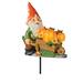 Trinx Illiyana Gnome Garden Statue Resin/Plastic in Orange | 18 H x 8 W x 4 D in | Wayfair 27A51D7046FE4BE2896F6D6052D06D23