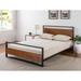 Union Rustic Sirena Metal & Wood Platform Bed Metal in Gray | King | Wayfair UNRS5064 43619158