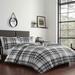 Eddie Bauer Coal Creek Plaid Reversible Comforter Set Polyester/Polyfill/Cotton in Gray | Twin Comforter + 1 Sham | Wayfair USHSA51108875