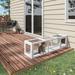 Tucker Murphy Pet™ Long Tunnel Outdoor Cat Cage Solid Wood in White | 15 H x 59 W in | Wayfair 6E938B8DC5C9455D9E6DDE89D030316C