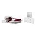 Latitude Run® Chenell 4 Piece Bedroom Set in White Wood in Brown/White | 43.75 H x 73.4 W x 88.35 D in | Wayfair FA8688E176DA4898B00201364132A66E