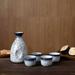 Dakota Fields Wrought Studio™ Eethan 5 - Piece 2 oz. Ceramic Drinking Glassware Set Ceramic in Blue | 5.4 H x 3.14 W in | Wayfair