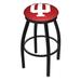 Holland Bar Stool NCAA 30" Swivel Bar Stool Upholstered/Metal in Blue/Black | Wayfair L8B2B30IndnaU