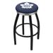 Holland Bar Stool NHL 30" Swivel Bar Stool w/ Cushion Plastic/Acrylic/Metal in Blue/Black | Wayfair L8B2C30TorMpl