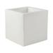 Vondom Cube - High Resin Pot Planter - Basic Resin/Plastic in White | 11.75" H x 11.75" W x 11.75" D | Wayfair 41330A- WHITE