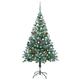 The Holiday Aisle® Artificial Pre-lit Christmas Tree w/ Ball Set & Pinecones Xmas Tree in Green | 6.9' H | Wayfair C4A2A4D25FBB4252A214319C32E406AA