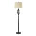 Red Barrel Studio® 62" Column Floor Lamp Metal in Brown/White | 62 H x 16 W x 16 D in | Wayfair A48F00AEF10B46D1954E4567176AF5CB