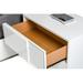 Wade Logan® Marley 2 Drawer Nightstand Wood in White | 21 H x 27 W x 16 D in | Wayfair WLGN2821 36857902