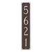 Montague Metal Products Inc. Madison Column Address Sign Plaque Metal | 16.5 H x 3 W x 0.32 D in | Wayfair PCS-35-NSLS