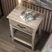 August Grove® Aryaveer 1 - Drawer Nightstand in Gray Wood in Brown/Gray | 23.4 H x 19.7 W x 15.7 D in | Wayfair CA900CE9279D4A18B0875E0A51159F3C