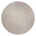 White 60 x 60 x 0.1 in Area Rug - Foundry Select Round Gerbrand Round 5’ Area Rug Polyester | 60 H x 60 W x 0.1 D in | Wayfair